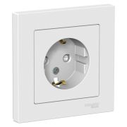 AtlasDesign Лотос Розетка с заземлением со шторками, 16А, в сборе | ATN001344 | SE
