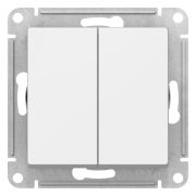 AtlasDesign Переключатель 2-клавишный, перекрестный, 2 x сх. 7, 10АХ, механизм, Лотос | ATN001373 | SE