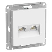 AtlasDesign Лотос Розетка 2-ая компьютерная RJ45+RJ45, кат.5Е, механизм | ATN001385 | SE