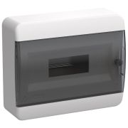 TEKFOR Корпус пласт. ЩРН-П-12 IP41 черная прозрачная дверь | TF5-KP12-N-12-41-K01-K03 | IEK