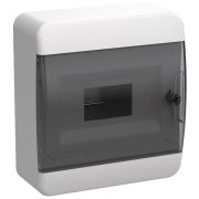 TEKFOR Корпус пласт. ЩРН-П-8 IP41 черная прозрачная дверь | TF5-KP12-N-08-41-K01-K03 | IEK