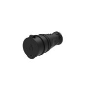 Розетка 2К+З кабельная каучуковая 16А/250В IP44 Чёрная MultiSet | MST4002BK | SE