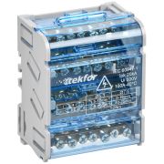 TEKFOR Шины на DIN-рейку (кросс-модуль) ШНК 4х7 3L+PEN | TF-DN10-4-07-100 | IEK