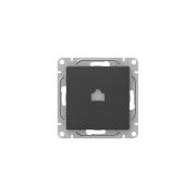 Механизм розетки RJ45 (cat5), чёрный Эпика EKF | UP1-SOB-RJ45-5 | EKF