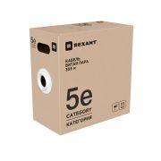 Витая пара F/UTP, CAT 5e, ZH нг(А)-HF, 4PR, 24AWG, INDOOR, SOLID, оранж., 305м, РФ) | 01-0150-R | REXANT
