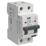 Выключатель автоматический дифференциального тока АВДТ B10N 2P C10 30мА тип AC ARMAT | AR-B10N-2-C010C030 | IEK