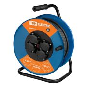 Удлинитель силовой УХз16-004 TDM (метал. катушка, А3, 4 места IP44/50м КГ 3х2,5) | SQ1301-0172 | TDM