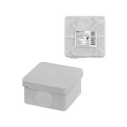 Распаячная коробка, двухкомпонентная, ОП 70х70х40 мм, IP66, 6 вх., серая, инд. штрихкод | SQ1401-2511 | TDM