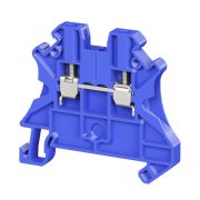 Клемма проходная, винтовой зажим, 2 точки подключения, 2.5 кв.мм, синяя | TUR-2.5R-BU | DKC