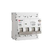 Выключатель автоматический дифференциального тока АВДТ-63N 3P+N 25А 30мА C тип AC электронный 6кА PROXIMA | D63N46E25C30 | EKF
