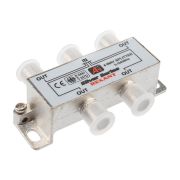 ДЕЛИТЕЛЬ  ТВ  x 4 + 5шт. F BOX  5-1000 МГц  Silver  | 05-6103 | REXANT