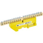 Шина PE «земля» на DIN-изоляторе ШНИ-6х9-20-Д-Ж IEK YNN10-69-20D-K05