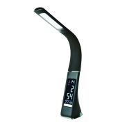 Светильник светодиодный TLD-542 Black/300лм/5000К/Dimmer настол. часы календ. терм. черн. 5Вт Uniel UL-00001816