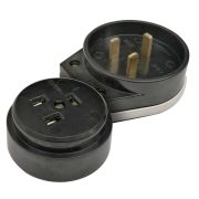 Разъем РШ-ВШ 32А 250В карболитовый ОП черн. 9114 IN HOME 4690612010199