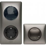 1502806/Legrand Умный стартовый пакет, Wi-Fi + Zigbee, серия Celiane, NETATMO, монтаж встроенный, цвет графит, 3600 Вт
