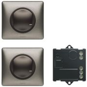 1502820/Legrand Умный комплект с микромодулем, Zigbee, серия Celiane, NETATMO, монтаж накладной, цвет графит, 300 Вт