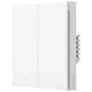 1511445/Aqara Умный выключатель 2 клавиши, Zigbee, серия H1 EU With Neutral, монтаж встроенный, цвет белый, 2000 Вт