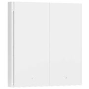 1511452/Aqara Умный выключатель 2 клавиши беспроводной, Zigbee, серия H1, монтаж накладной, цвет белый