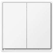 1511500/Aqara Умный выключатель 2 клавиши, Zigbee, серия E1 With Neutral, монтаж встроенный, цвет белый, 1100 Вт