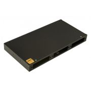Бокс оптический FO-19R-1U-3хSLT-W140H42-24UN-BK универс. 19дюйм от 8 до 24 портов (SC duplex LC ST FC) (со спайс. пласт. без пигтейлов. и прох. адапт.) 1U черн. Hyperline 250427