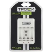 Устройство зарядное TR-120 (4хAA/4хAAA/1х9В«Крона») Трофи C0031279