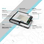 Прожектор светодиодный Qplus 20Вт 6500К IP65 2000лм 200-240В ДО черн. GAUSS 613511320