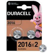 Элемент питания литиевый CR2016 BP-2 (блист.2шт) Duracell Б0037271