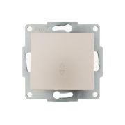 Механизм переключателя проходного 1-кл. 1п СП Karina 10А IP20 жемчуж./бел. перламутр. LEZARD 707-3088-105