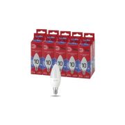 Лампа светодиодная RED LINE LED B35-10W-865-E14 R 10Вт B35 свеча 6500К холод. бел. E14 Эра Б0045337