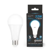 Лампа светодиодная Black 22Вт A70 6500К холод. бел. E27 2000лм GAUSS 102502322