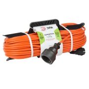 Удлинитель-шнур на рамке 1х50м с заземл. 16А IP20 UFx-1e-3х1.5-50m ПВС 3х1.5 Эра Б0046814
