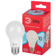 Лампа светодиодная RED LINE LED A60-10W-840-E27 R 10Вт A60 груша 4000К нейтр. бел. E27 Эра Б0049635