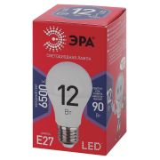 Лампа светодиодная RED LINE LED A60-12W-865-E27 R 12Вт A60 груша 6500К холод. бел E27 Эра Б0045325