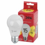 Лампа светодиодная RED LINE LED A60-15W-827-E27 R 15вт A60 груша 2700К тепл. бел. E27 Эра Б0046355
