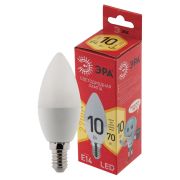 Лампа светодиодная RED LINE LED B35-10W-827-E14 R 10Вт B35 свеча 2700К тепл. бел. E14 Эра Б0049641
