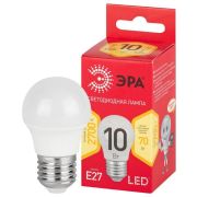 Лампа светодиодная RED LINE LED P45-10W-827-E27 R 10Вт P45 шар 2700К тепл. бел. E27 Эра Б0050698