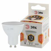 Лампа светодиодная LED MR16-12W-827-GU10 MR16 12Вт софит GU10 тепл. бел. ЭРА Б0040889