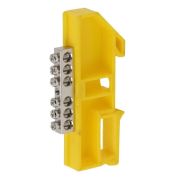 Шина PE «земля» на DIN-изоляторе ШНИ-6х9-6 NO-222-90-1 никелирован. Д желт. Эра Б0044139