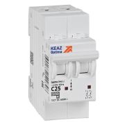 Выключатель автоматический модульный 2п C 25А 4.5кА OptiDin BM63-2C25-4.5-УХЛ3 КЭАЗ 326805