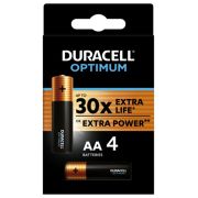 Элемент питания алкалиновый АА 1.5В LR6-4BL Optimum 5014061 (блист.4шт) Duracell Б0056020