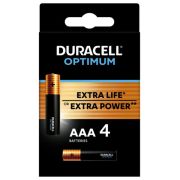 Элемент питания алкалиновый ААА 1.5В LR03-4BL Optimum 5014062 (блист.4шт) Duracell Б0056021