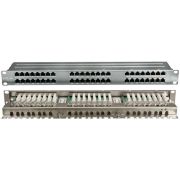 Патч-панель PPHD-19-48-8P8C-C5E-SH-110D высокой плотн. 19дюйм 1U 48 портов RJ-45 полный экран кат.5E Dual IDC Hyperline 420641