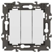 Выключатель 3-кл. СП Elegance 14-1107-01 10А IP20 250В 10AX механизм бел. Эра Б0034249