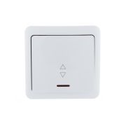 Переключатель проходной 1-кл. 1п ОП Viola 10А IP20 с подсветкой бел. LEZARD 751-0200-114