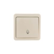 Кнопка звонка 1-кл. 1п ОП Viola 10А IP20 крем. LEZARD 751-0300-103