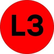 Наклейка «L3» d20мм PROxima EKF an-2-15-2