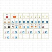 Наклейка модульная средний комплект 137х240 PROxima EKF mn-1-2