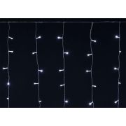 Гирлянда «Бахрома» 4.5х0.7м 200LED бел. IP44 провод прозр. 230В мерцание транзит IEK LGDU321-2-200-L3-T-S-44