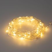 Гирлянда светодиодная «Нить» «Жемчуг» 1.9м 20LED тепл. бел. IP20 2хAA (не в компл.) Эра Б0055992