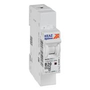 Выключатель автоматический модульный 1п B 20А 4.5кА OptiDin BM63-1B20-4.5-УХЛ3 КЭАЗ 329502